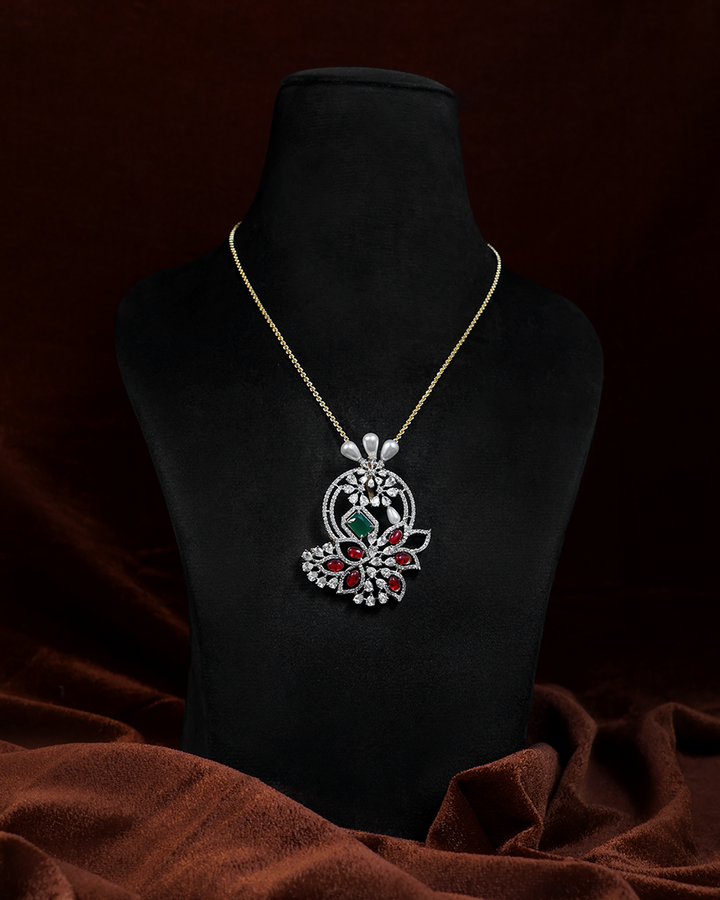 Red Bloom Necklace Set