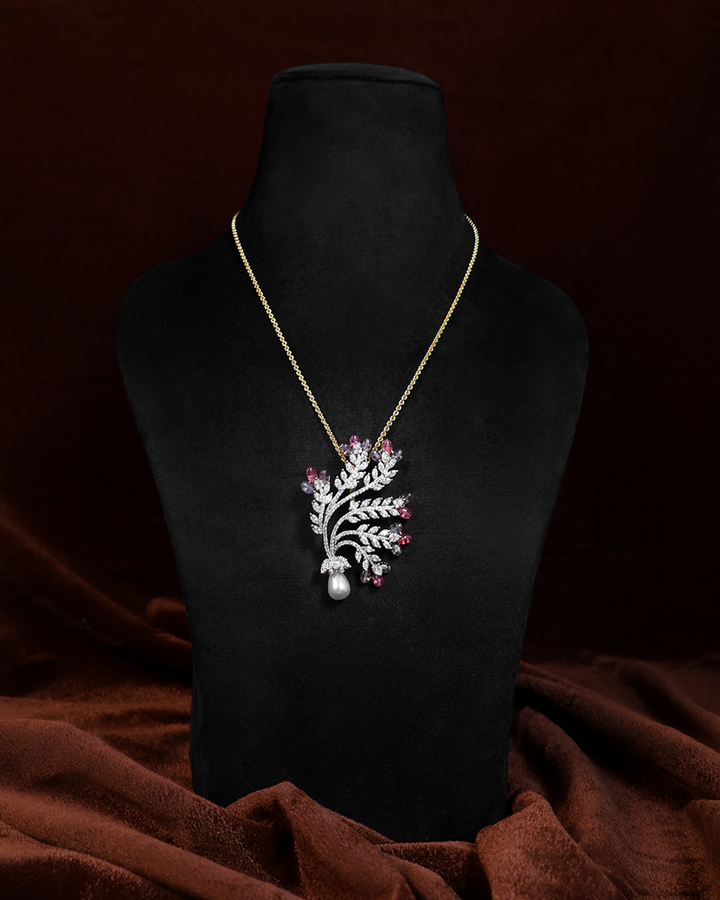 Pearl Dewdrop Set — Necklace + Earrings