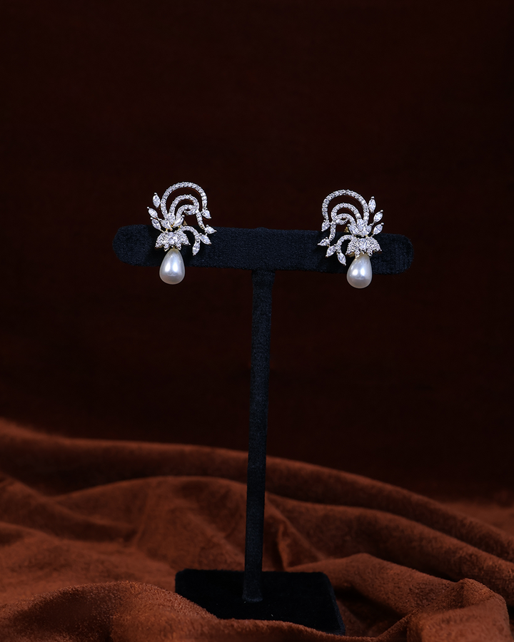 Pearl Dewdrop Set — Necklace + Earrings