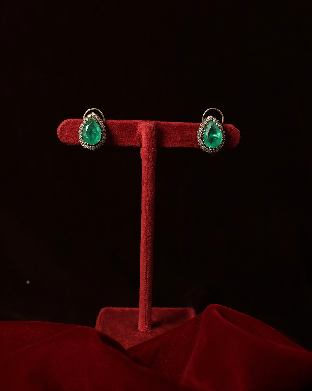 Antique Emerald Pendant Set