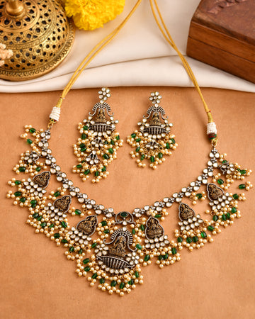 Devi Pearl Temple Necklace