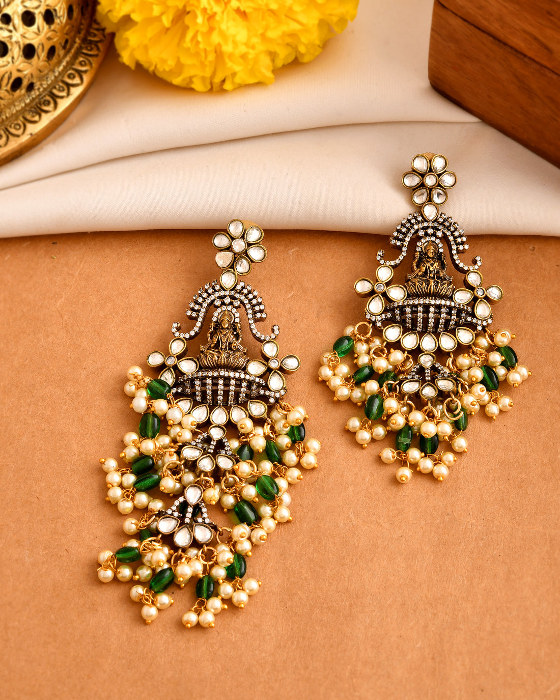 Devi Pearl Temple Necklace