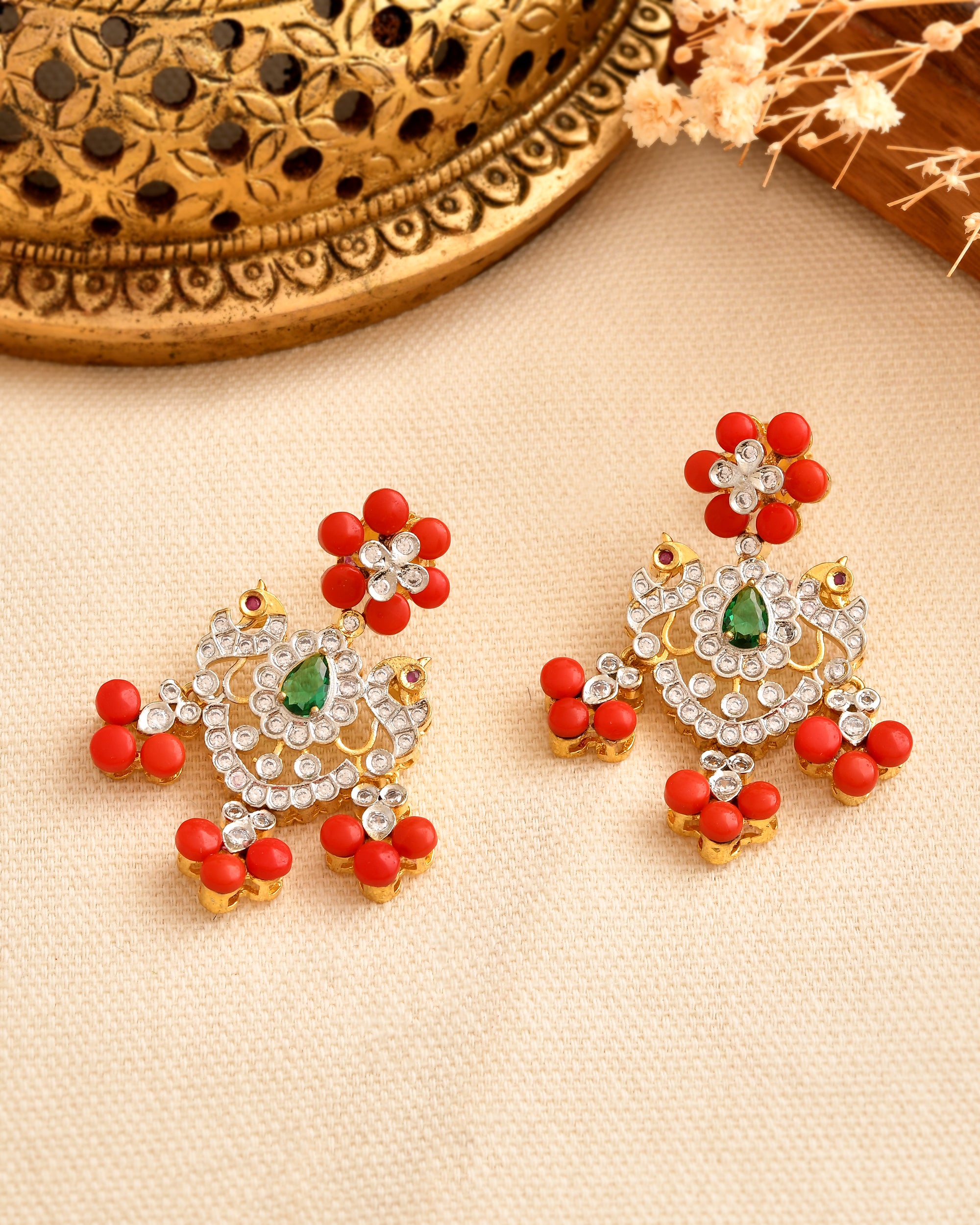 Meher Red Drop Necklace