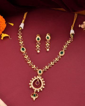 Royal Lotus Necklace Set