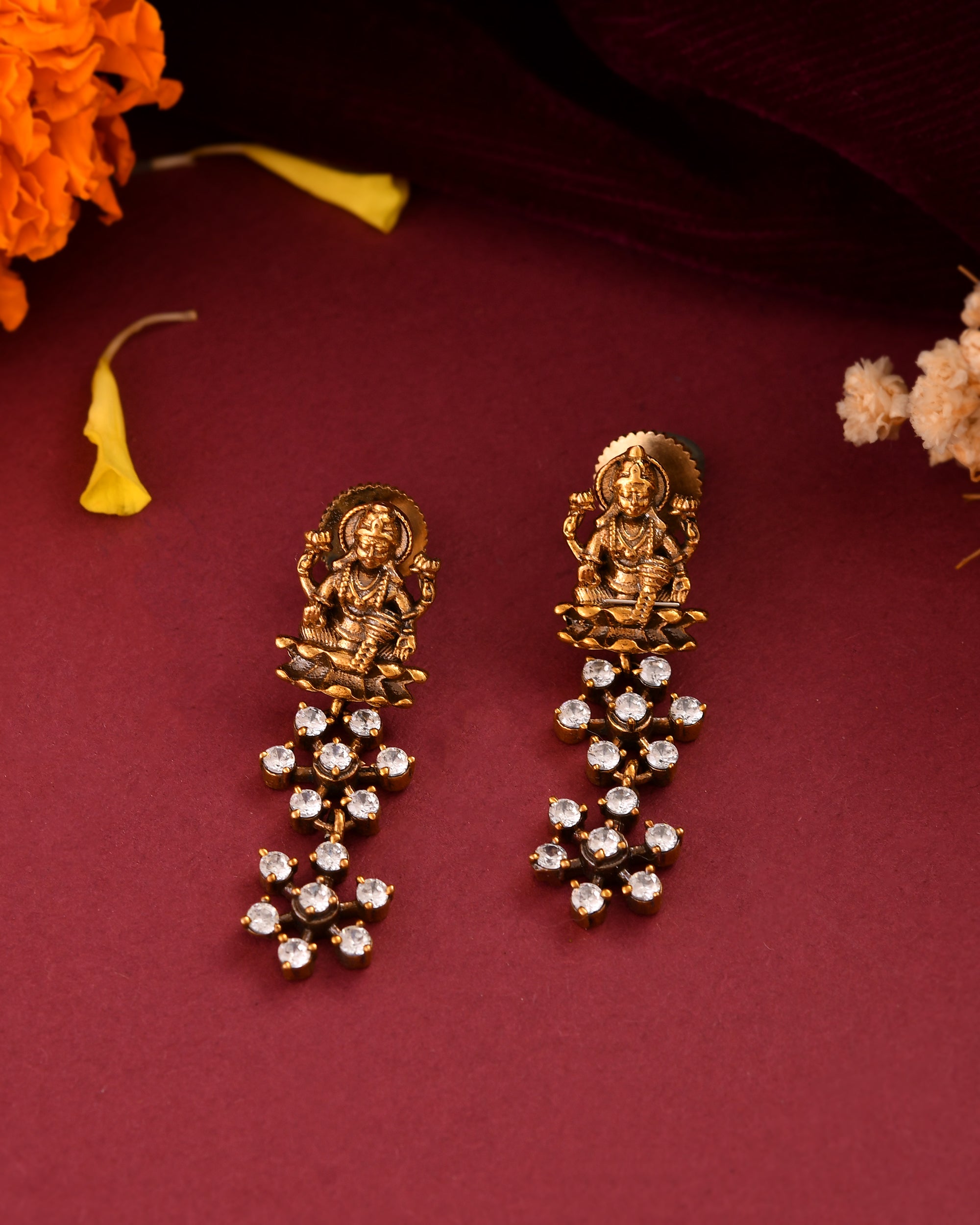 Floral Diamond Necklace Set