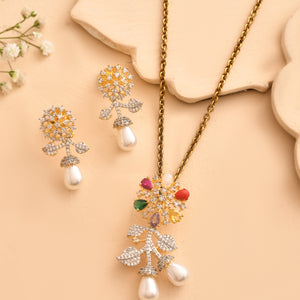 Rang Phool Pendant Set