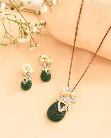 Noor Green Leaf Set