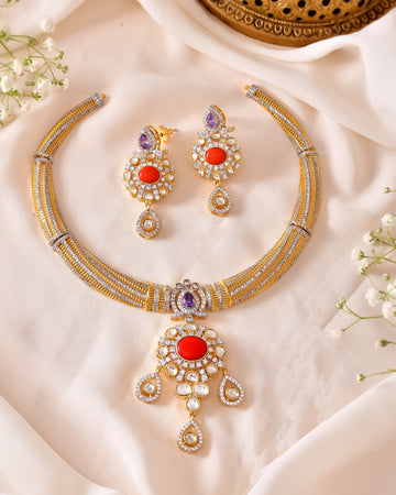The Manikya Amethyst Rajdarbar Set