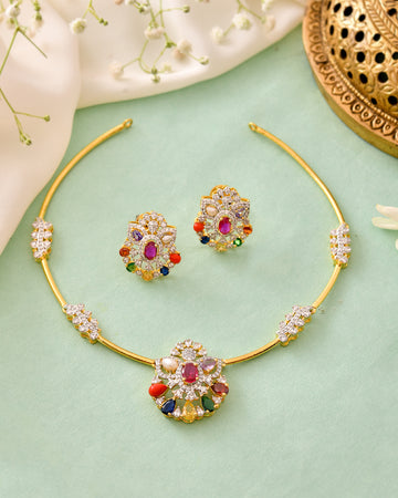 The Navrang Pushparaj Set