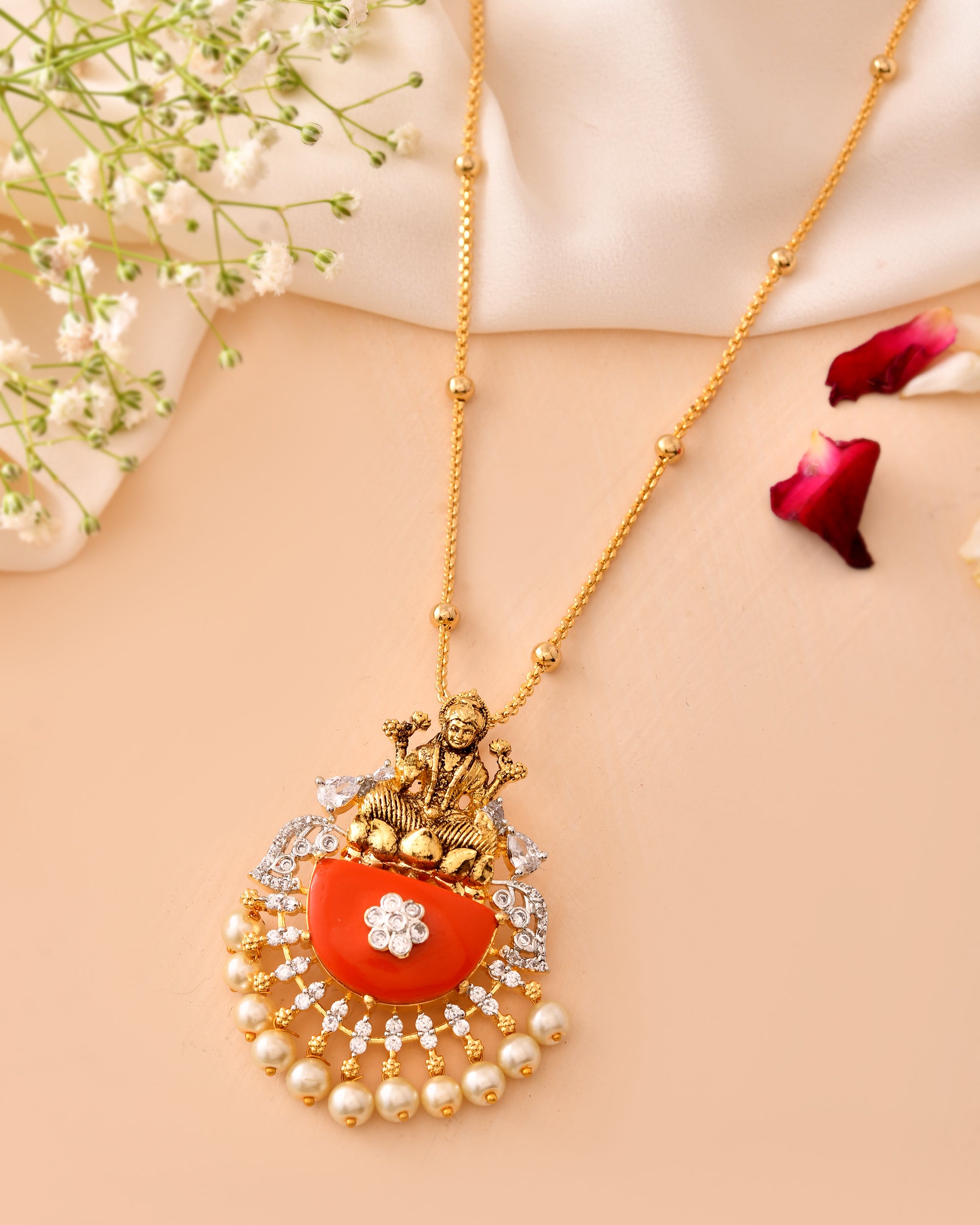 The Sindoor Kamal Devi Pendant