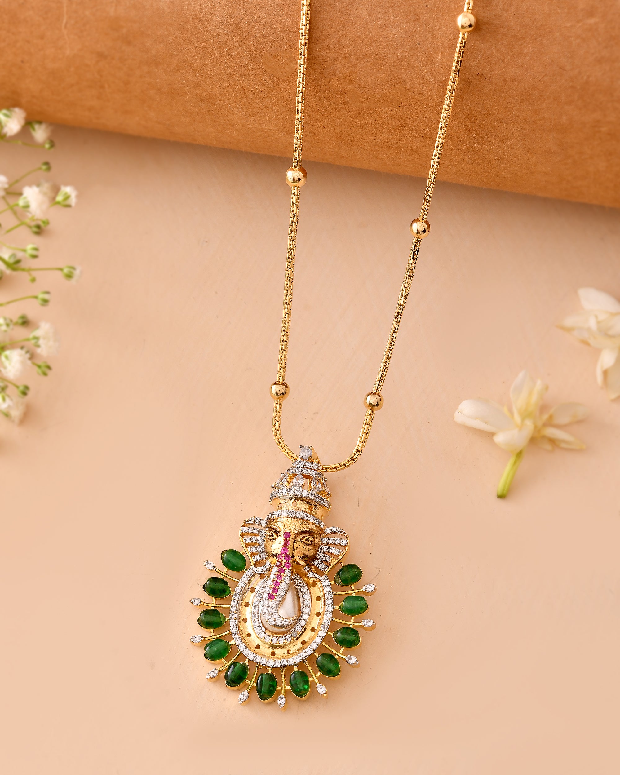 The Panna Vighnaharta Pendant