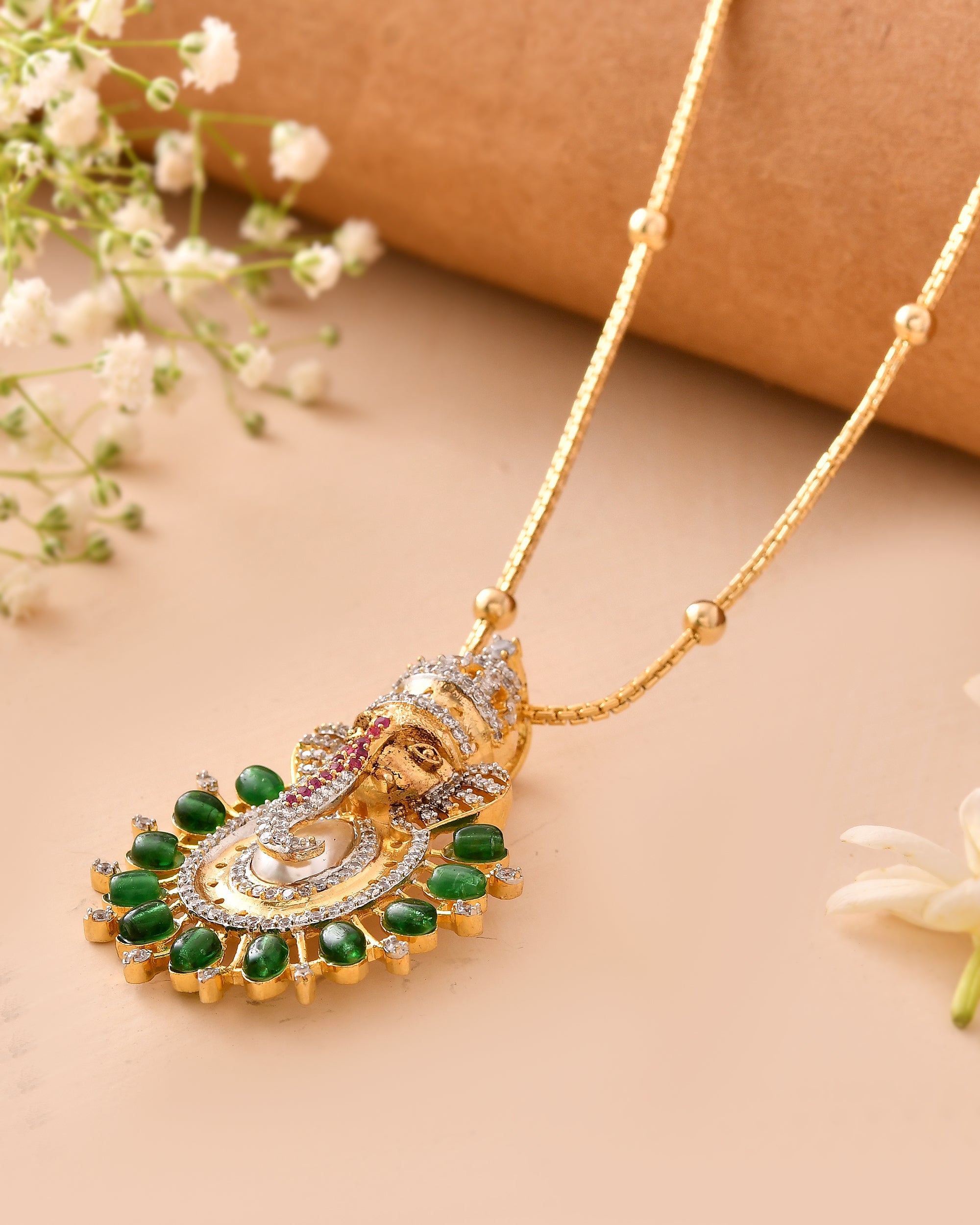 The Panna Vighnaharta Pendant