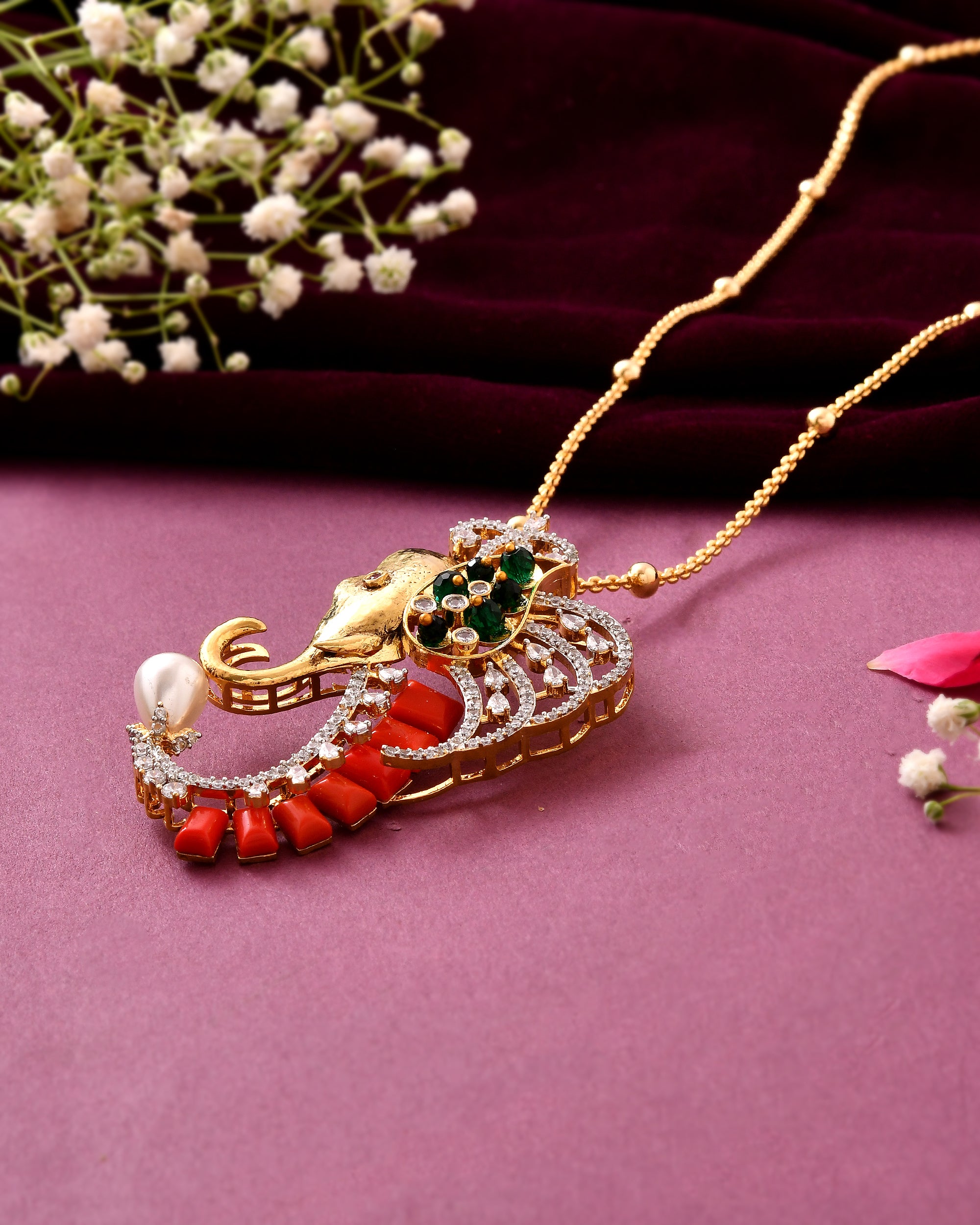 The Sindoor Gajraj Pendant