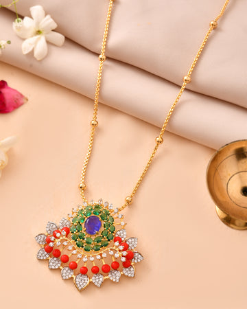 The Neelambari Padma Mandal Pendant