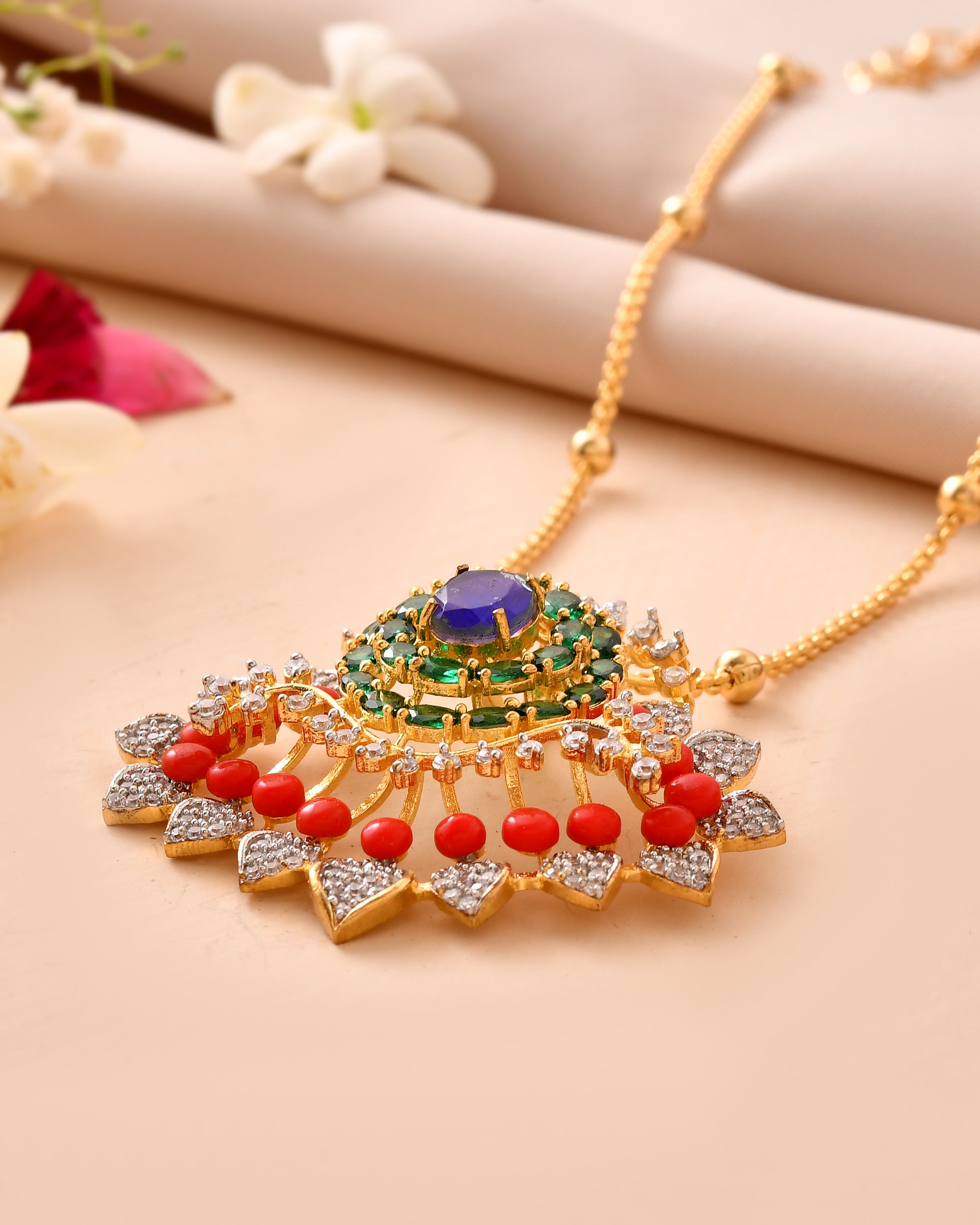 The Neelambari Padma Mandal Pendant