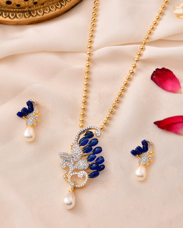 The Neel Mayura Chandrika Set