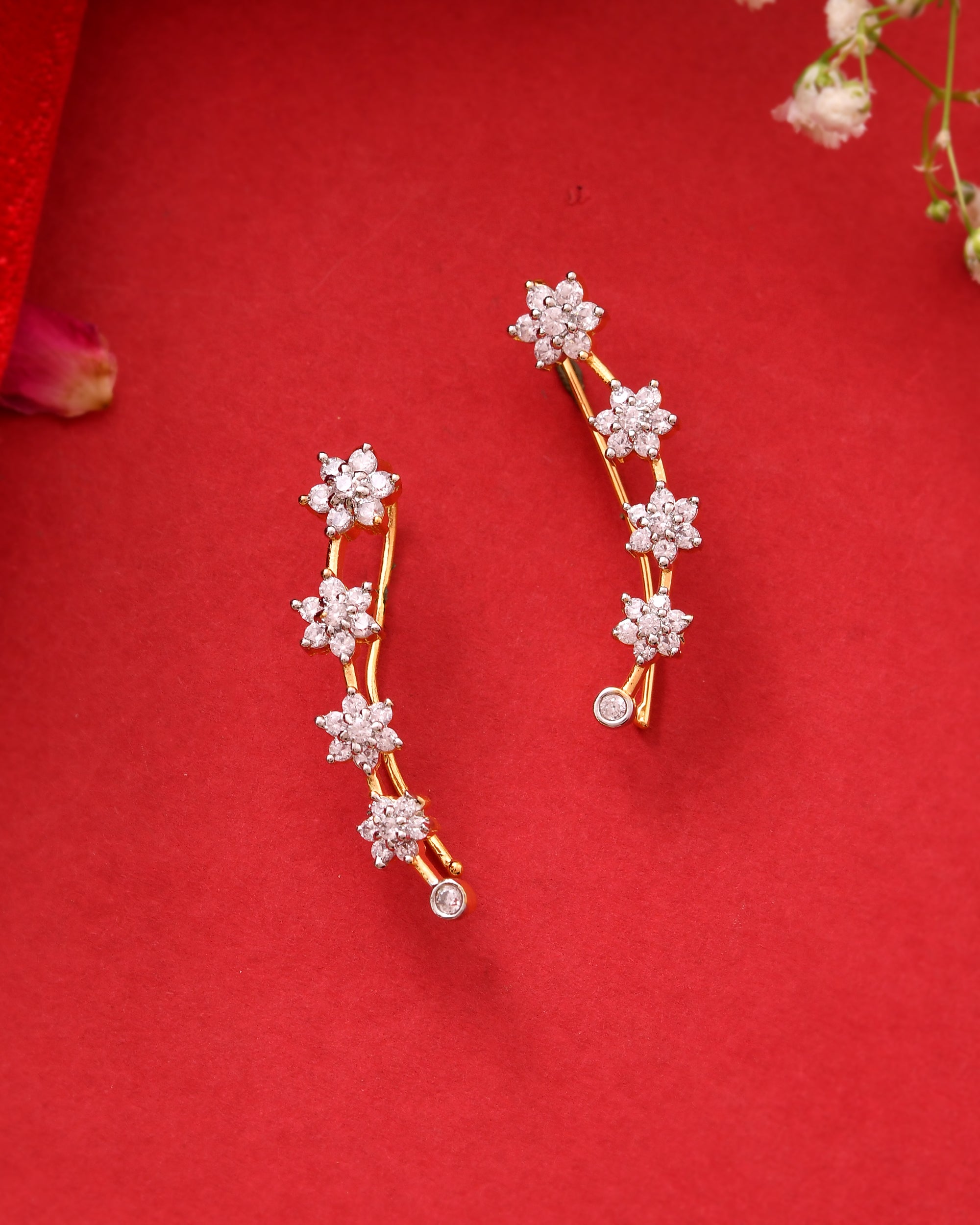 The Sitara Pushp Ear Climbers