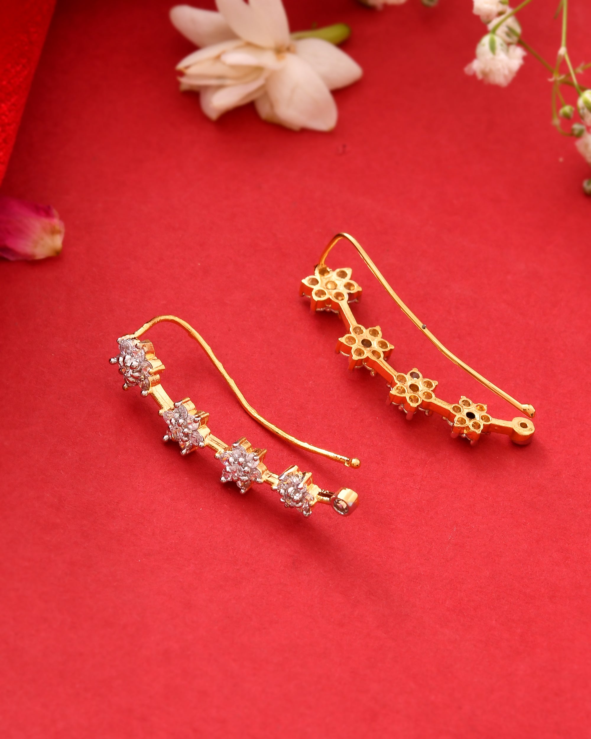 The Sitara Pushp Ear Climbers