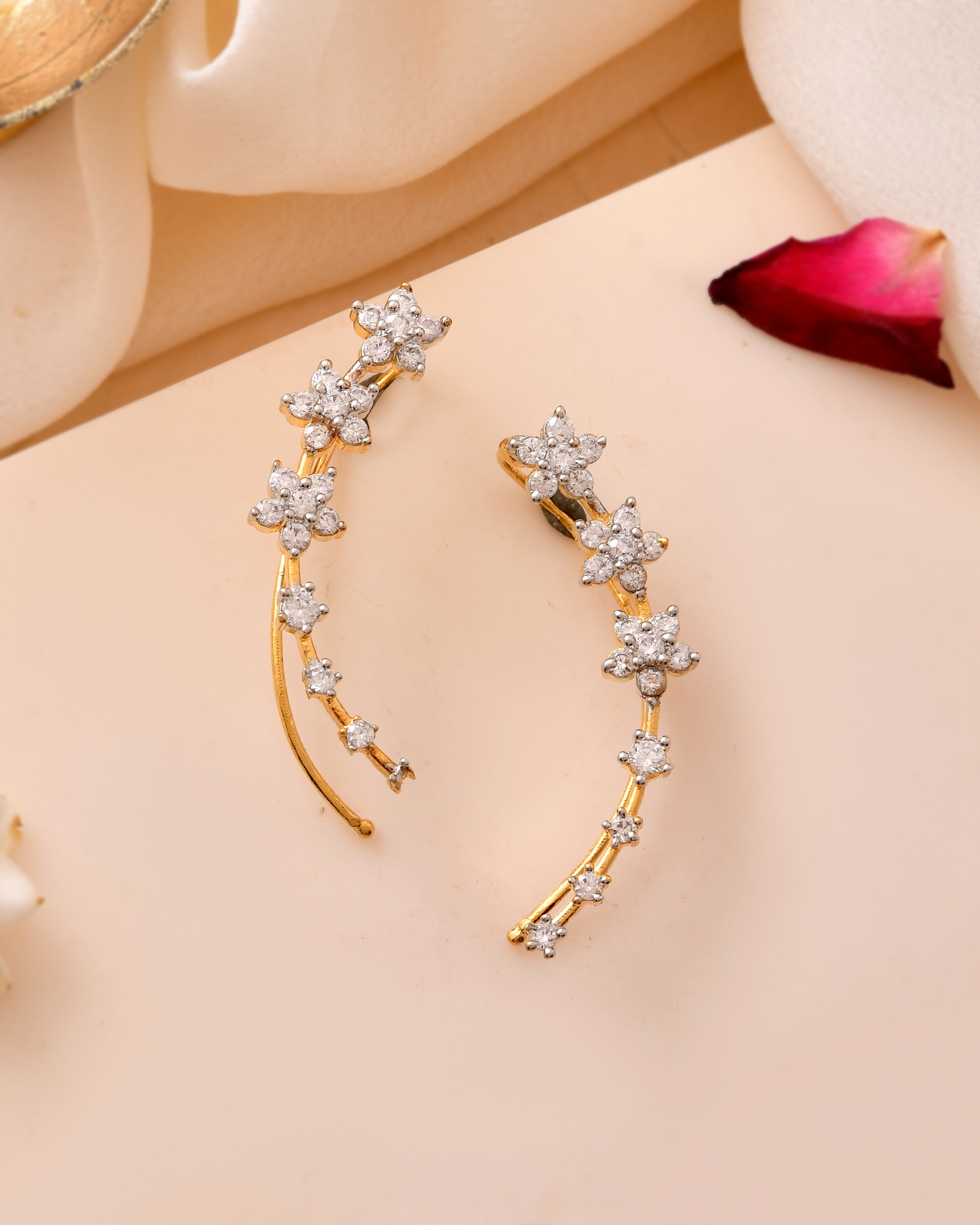 The Kumudini Blossom Ear Climbers