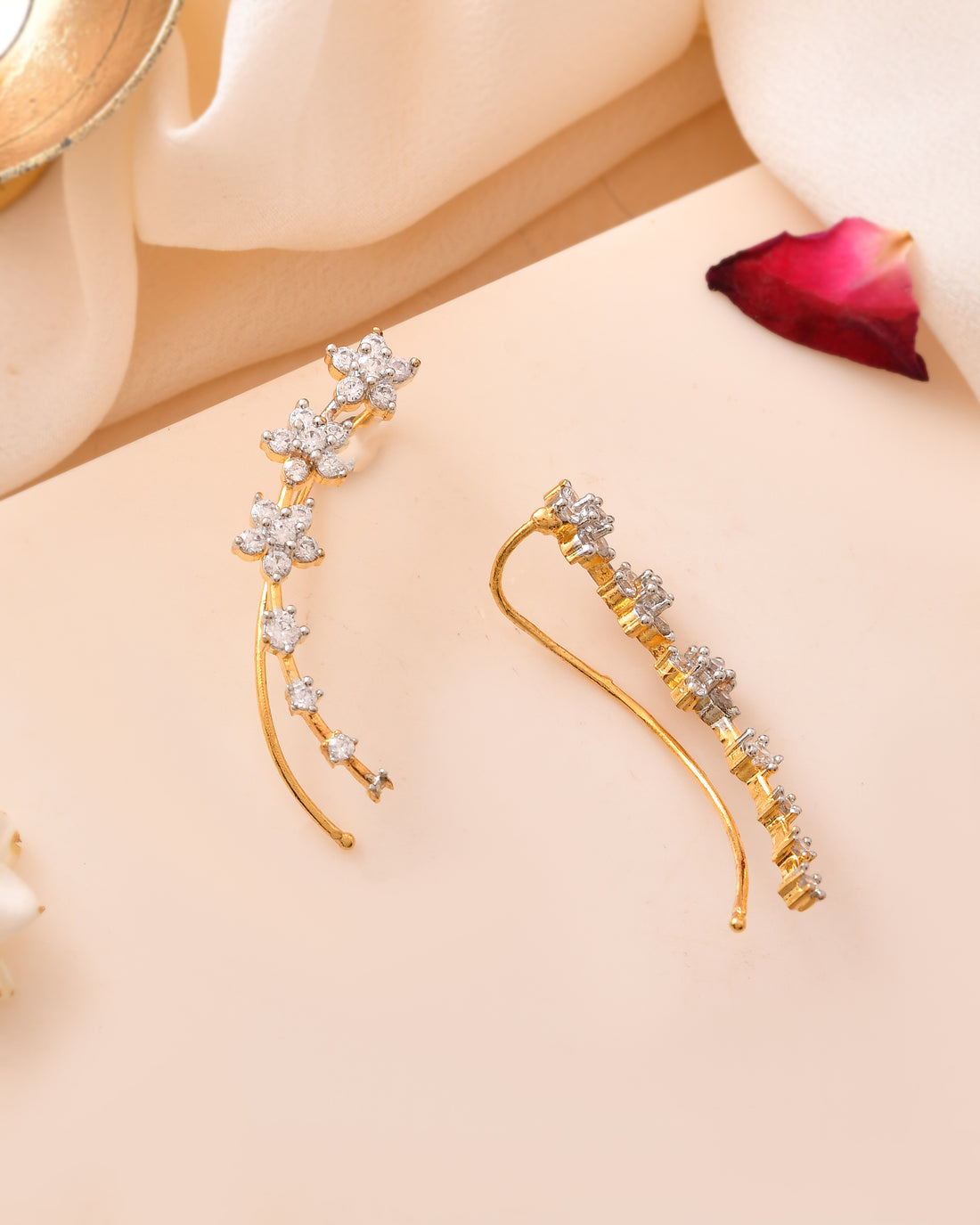 The Kumudini Blossom Ear Climbers