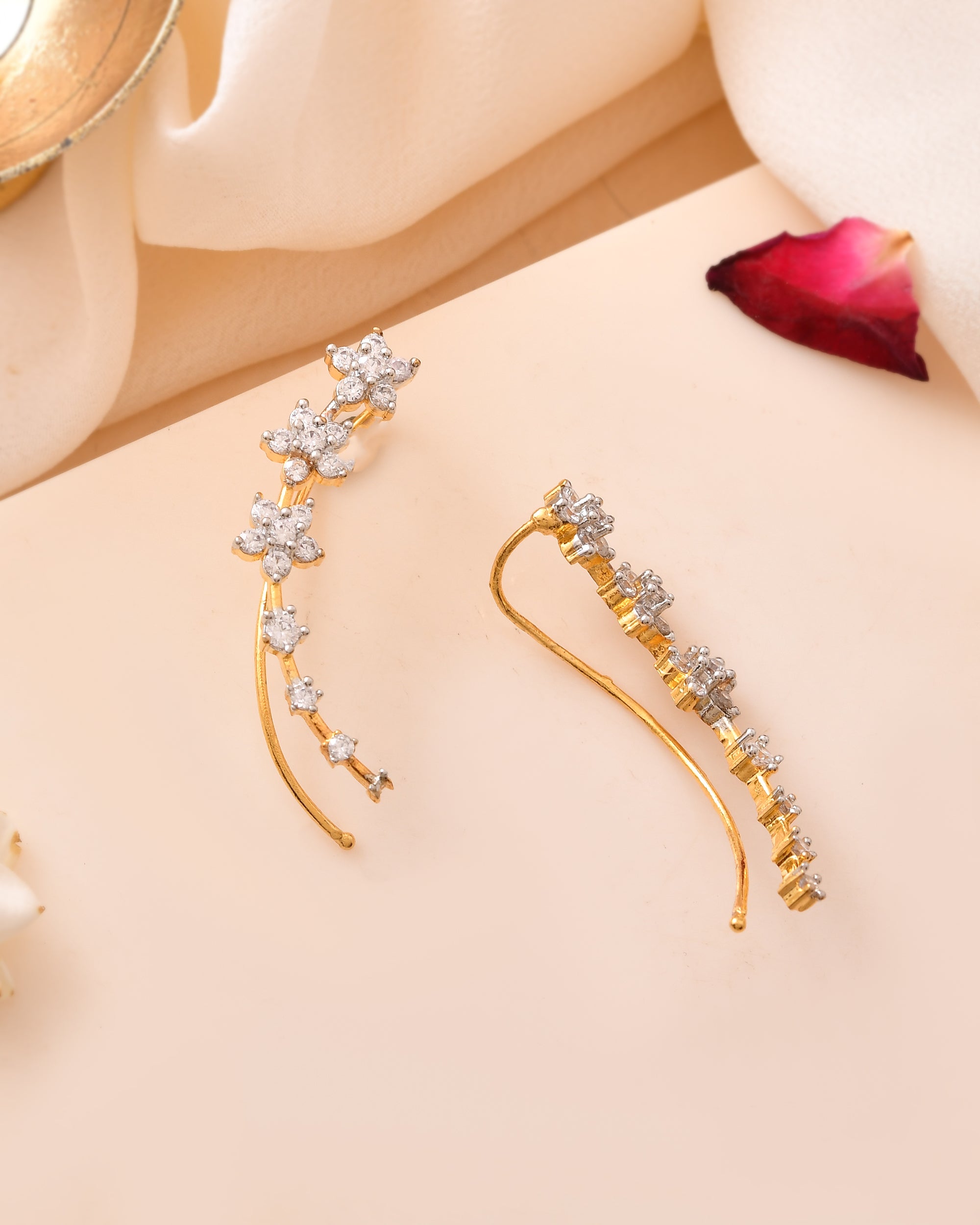 The Kumudini Blossom Ear Climbers