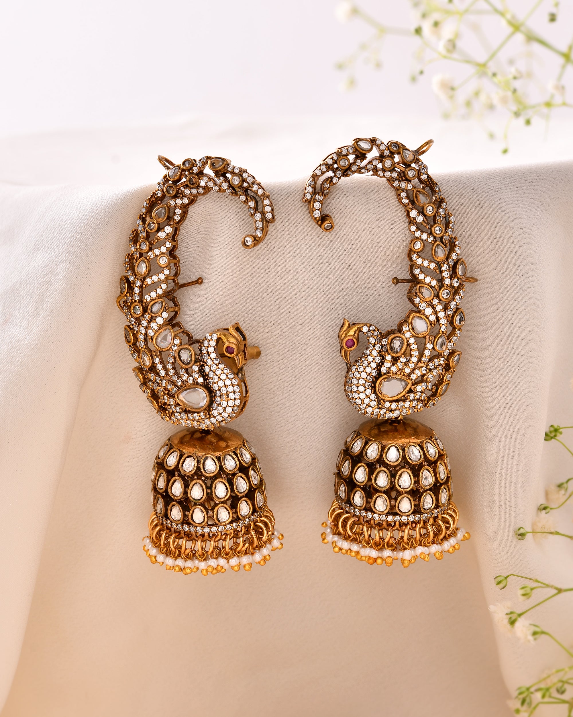 The Mayur Mahal Jhumka Ear Cuffs
