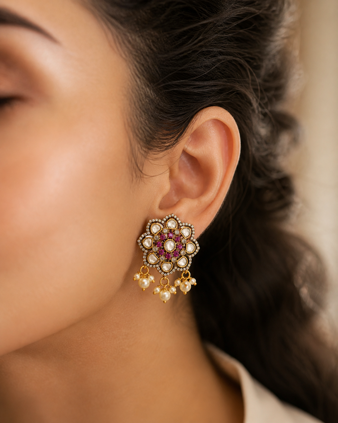Kesar Bloom Earrings