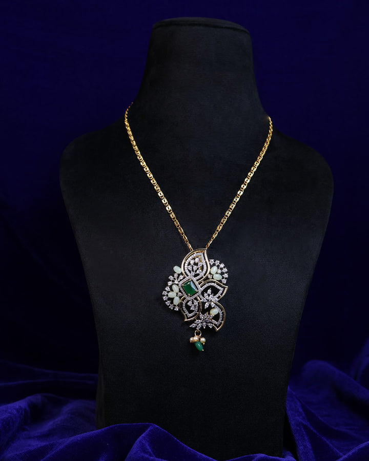 Leaf Cluster Set — Necklace + Earrings