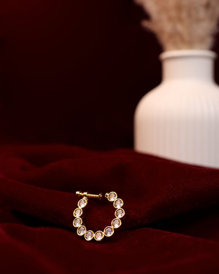 Stone-Studded Round Nath for Women